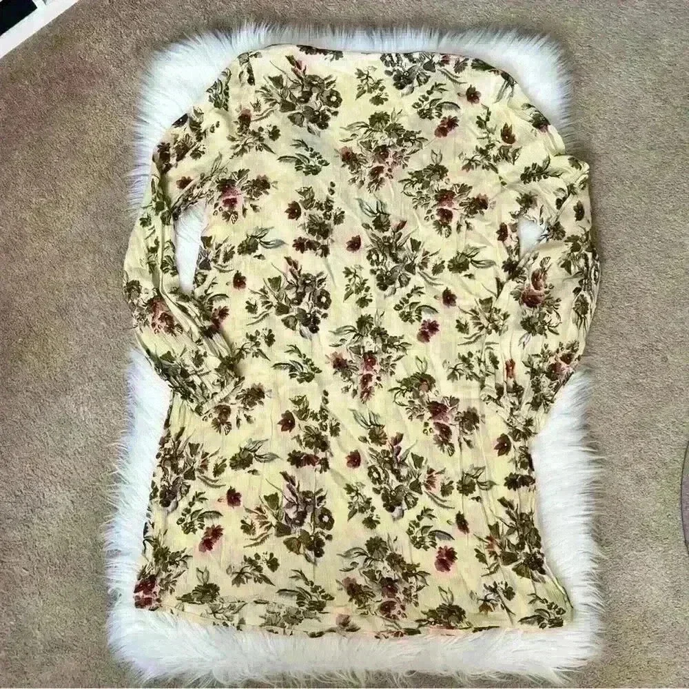 Altar’d State Boho Deep V Tie Floral Tunic Top / Dress - Picture 6 of 6